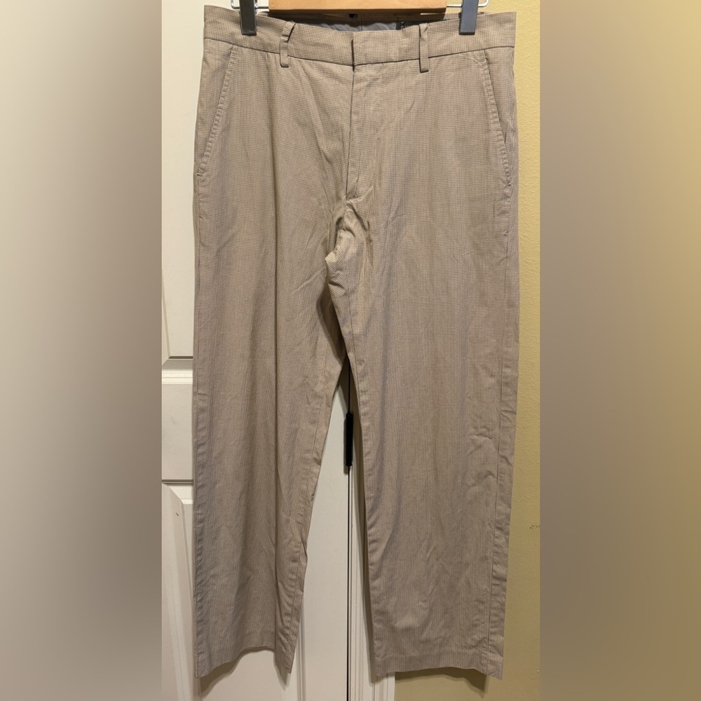 Banana Republic Men’s Khaki Tan Plaid Pants Sz 31/32